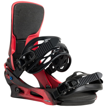 BURTON Cartel X Re:Flex™- Black/Red - Men's Snowboard Binding 2026