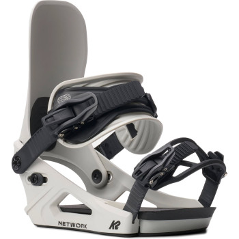 K2 Network - Grey - Women's Snowboard Bindings 2026