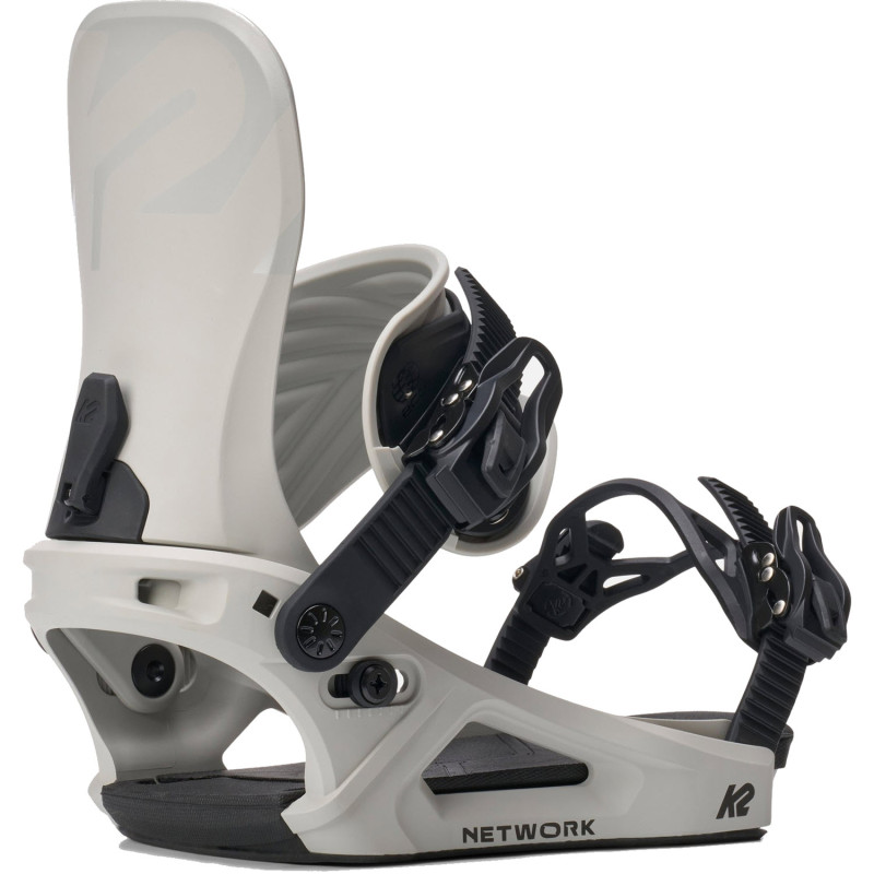 K2 Network - Grey - Women's Snowboard Bindings 2026