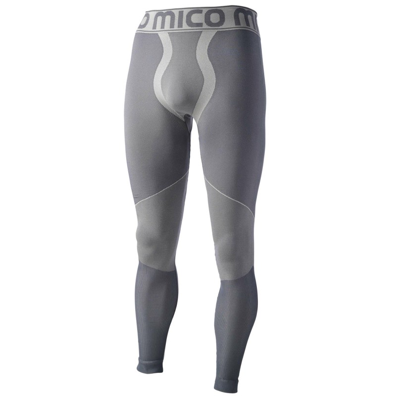 MICO 1853 Warm Control Skintech - Men's long tight pants -Gray