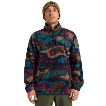 Billabong Boundary Taaffe - Half-Zip Fleece for Men - Camo