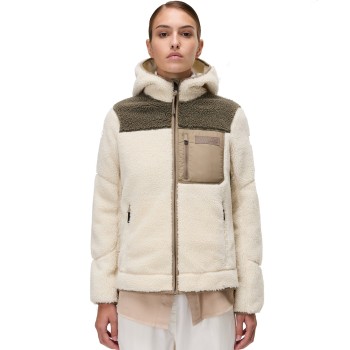 NAPAPIJRI Yupik Full-Zip Fleece Hoodie - Γυναικεία ζακέτα φλίς με κουκούλα - Beige Dimity