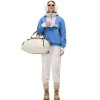 Napapijri Seline Half-Zip Fleece Hoodie - Γυναικείο Half-Zip φλίς - Blue Riviera