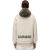 Napapijri Seline Half-Zip Fleece Hoodie -Women's Fleece - Beige Dimity