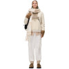 Napapijri Seline Half-Zip Fleece Hoodie -Women's Fleece - Beige Dimity