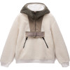 Napapijri Seline Half-Zip Fleece Hoodie -Women's Fleece - Beige Dimity