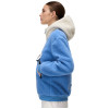 Napapijri Seline Half-Zip Fleece Hoodie -Women's Fleece - Blue Riviera