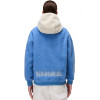 Napapijri Seline Half-Zip Fleece Hoodie -Women's Fleece - Blue Riviera