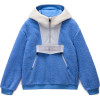 Napapijri Seline Half-Zip Fleece Hoodie -Women's Fleece - Blue Riviera