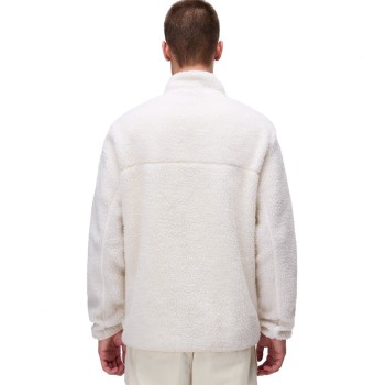 Napapijri T-Tynik Full-zip -Ανδρική ζακέτα Sherpa Fleece - Beige Dimity