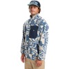 Quiksilver Clean Coast - Zip-Up Fleece for Men - China Blue Desert Checker