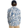 Quiksilver Clean Coast - Zip-Up Fleece for Men - China Blue Desert Checker