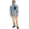 Quiksilver Clean Coast - Zip-Up Fleece for Men - China Blue Desert Checker