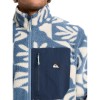 Quiksilver Clean Coast - Zip-Up Fleece for Men - China Blue Desert Checker