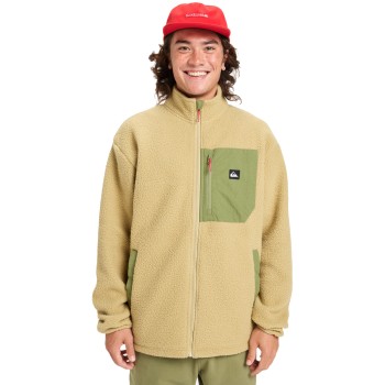 Quiksilver Clean Coast - Zip-Up Fleece for Men - Sponge