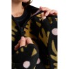 ROXY Moonrising Technical Mid Layer - Half Zip Fleece for Women - Fennel Seed Big Flower