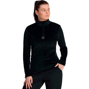 Spyder Shimmer Bug Half Zip - Women's Fleece - Black