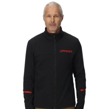 Spyder Speed Fleece 2 Full Zip - Mens Fleece Jacket - Black Escape