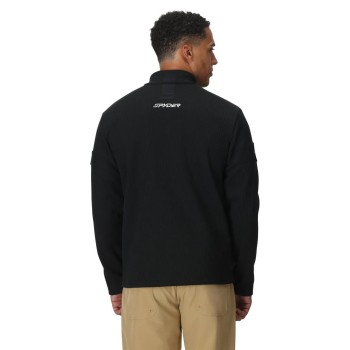Spyder Wengen Bandit Full zip - Mens Fleece Jacket - Black