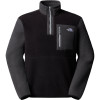 THE NORTH FACE Men's Yumiori 1/4 Zip Fleece - Ανδρικό φλίς - TNF Black/Asphalt Grey/Monument Grey
