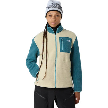 THE NORTH FACE Women's Yumiori Full-Zip Fleece Jacket - Gravel-Space/Blue Eclipse