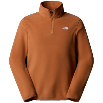 The North Face Men's Glacier 1/4 Zip Fleece - Burnt Umber