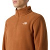 The North Face Men's Glacier 1/4 Zip Fleece - Burnt Umber