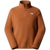 The North Face Men's Glacier 1/4 Zip Fleece - Burnt Umber