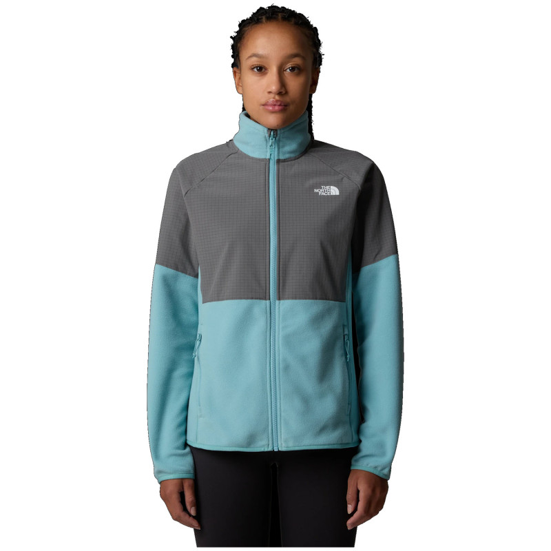 The North Face Women's Glacier Heavyweight Full-Zip Fleece - Blue Eclipse/Smoked Pea