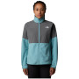 The North Face Women's Glacier Heavyweight Full-Zip Fleece - Blue Eclipse/Smoked Pea