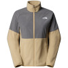 The North Face Women's Glacier Heavyweight Full-Zip Fleece - Khaki Stone/Smoked Pear