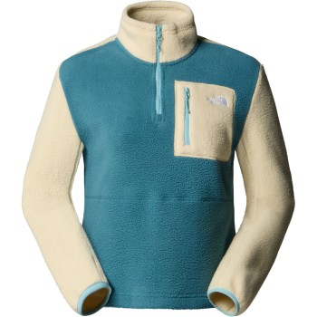 The North Face Women's Yumiori 1/4 Zip Fleece - Γυναικείο φλίς - Space/Gravel/Blue Eclipse