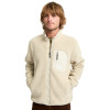 Volcom Muzzer Fuzzar Full-Zip Sherpa Sweatshirt - Men's Fleece Jacket- Stone