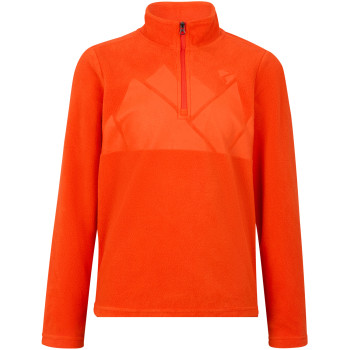 Ziener Jonki-Z Half-Zip Junior Fleece - Junior Fleece - Orangered
