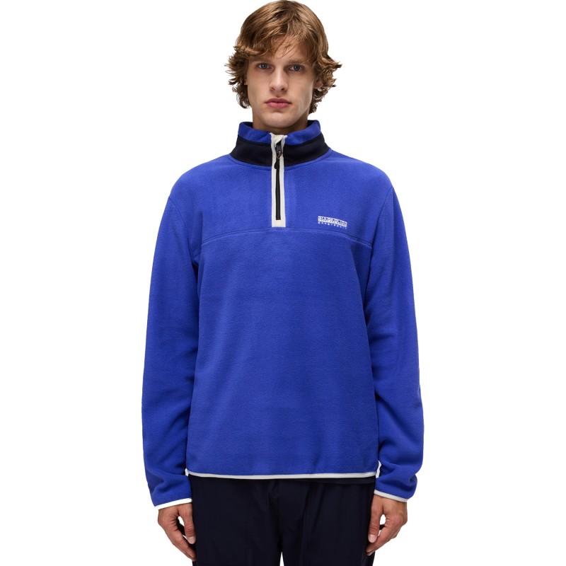 Napapijri Dergana Half-Zip Fleece - Ανδρική μπλούζα φλίς - Royal Blue
