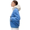 Napapijri Seline Half-Zip Fleece Hoodie - Γυναικείο Half-Zip φλίς - Blue Riviera