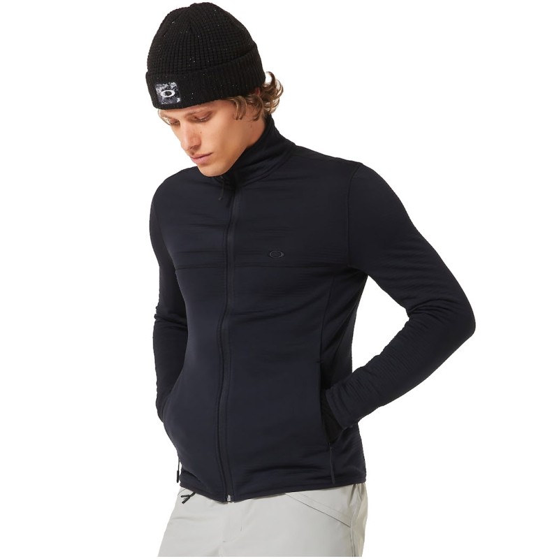 Oakley Canopy Full Zip Sweatshirt - Ανδρικό τεχνικό φλις - Blackout