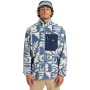 Quiksilver Clean Coast - Ανδρικό Full-zip Fleece - China Blue Desert Checker