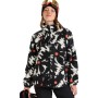 ROXY Alabama Full Zip Printed 2- Γυναικείο Τεχνικό Full-zip φλίς - True Black Big Flower