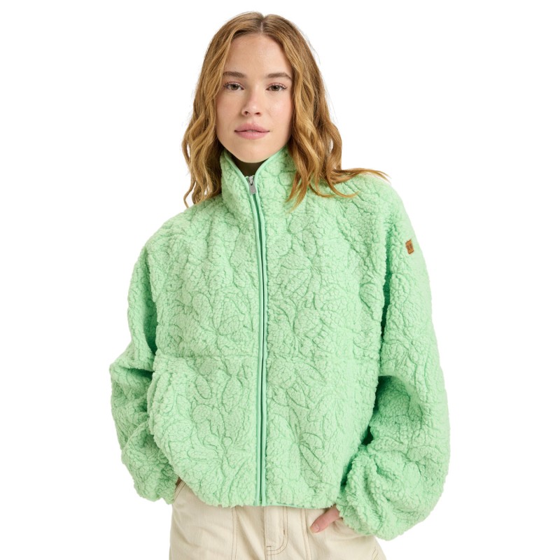 ROXY Blurry Cloud Full Zip - Γυναικείο Fleece - Pistachio Green