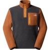 THE NORTH FACE Men's Yumiori 1/4 Zip Fleece - Ανδρικό φλίς - Asphalt Grey/Burnt Umber/Summit Gold