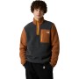 THE NORTH FACE Men's Yumiori 1/4 Zip Fleece - Ανδρικό φλίς - Asphalt Grey/Burnt Umber/Summit Gold