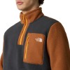 THE NORTH FACE Men's Yumiori 1/4 Zip Fleece - Ανδρικό φλίς - Asphalt Grey/Burnt Umber/Summit Gold