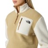 The North Face Women's Yumiori 1/4 Zip Fleece - Γυναικείο φλίς - Khaki Stone/White Dune/Utility Brown