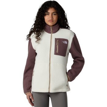 THE NORTH FACE Women's Yumiori Full-Zip Fleece Jacket - Γυναικείο φλίς - White Dune/Tawny Quartz/Mushroom Grey THE NORTH FACE Women's Yumiori Full-Zip Fleece Jacket - Γυναικείο φλίς - White Dune/Tawny Quartz/Mushroom Grey