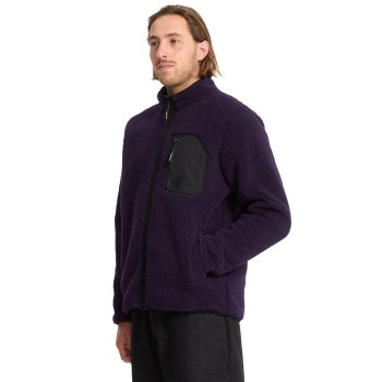 Volcom Muzzer Fuzzar Full-Zip Sherpa Sweatshirt - Ανδρικό φλίς - Dark Purple