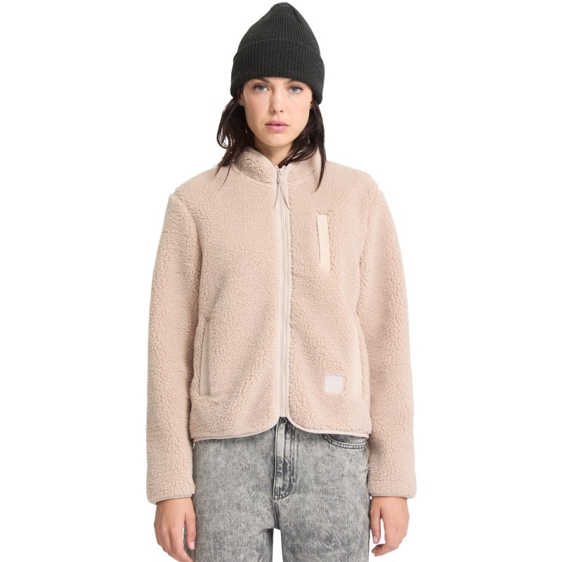 Volcom Wuzer Fuzzar Sherpa - Γυναικέια ζακέτα Sherpa φλίς - Khakiest