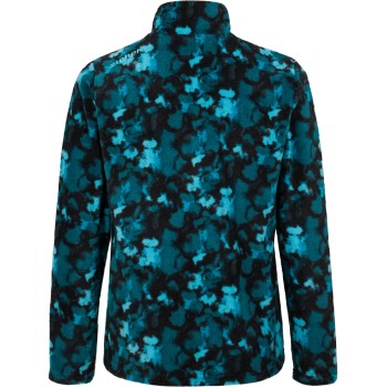 Ziener Jonki-Z Half-Zip Junior Fleece - Παιδική μπλούζα φλίς - Swamplant Tyrquoise Ocean