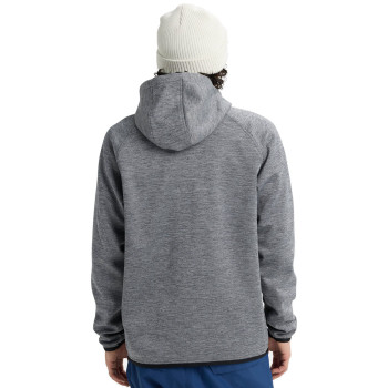 BURTON Crown Weatherproof 2 Full-Zip Fleece - Ανδρικό DWR τεχνικό φούτερ - True Black Heather