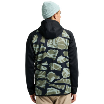 BURTON Crown Weatherproof Hoodie - Graffiti Camo/True Black